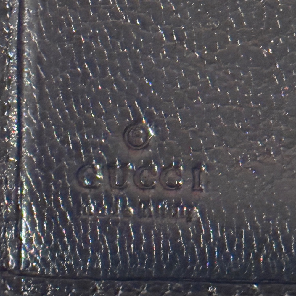 Gucci Black Leather Wallet with Pink Logo - Picture 7 of 15